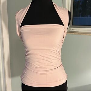 Aritzia Contour Sleeveless Ruched Bodycon Top Sz Medium